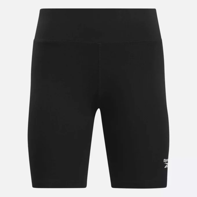 Pantalones cortos de ciclismo Reebok Identity Small Logo Cotton para mujer, 18 cm Pantalones cortos de ciclismo Reebok Identity Small Logo Cotton para mujer, 18 cm