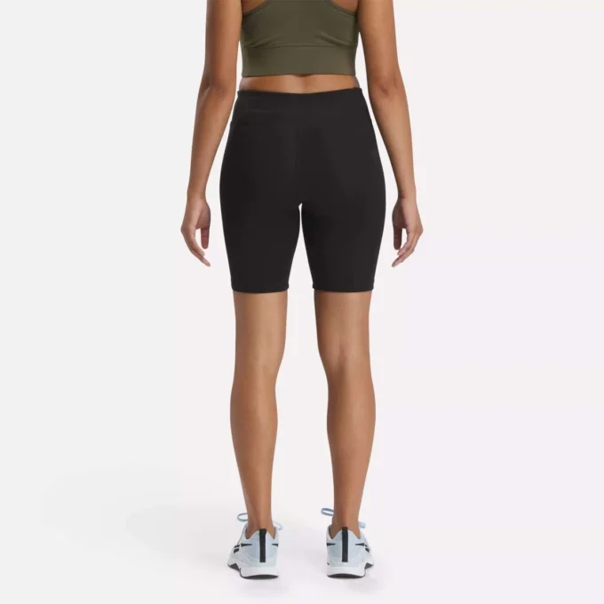 Pantalones cortos de ciclismo Reebok Identity Small Logo Cotton para mujer, 18 cm Pantalones cortos de ciclismo Reebok Identity Small Logo Cotton para mujer, 18 cm