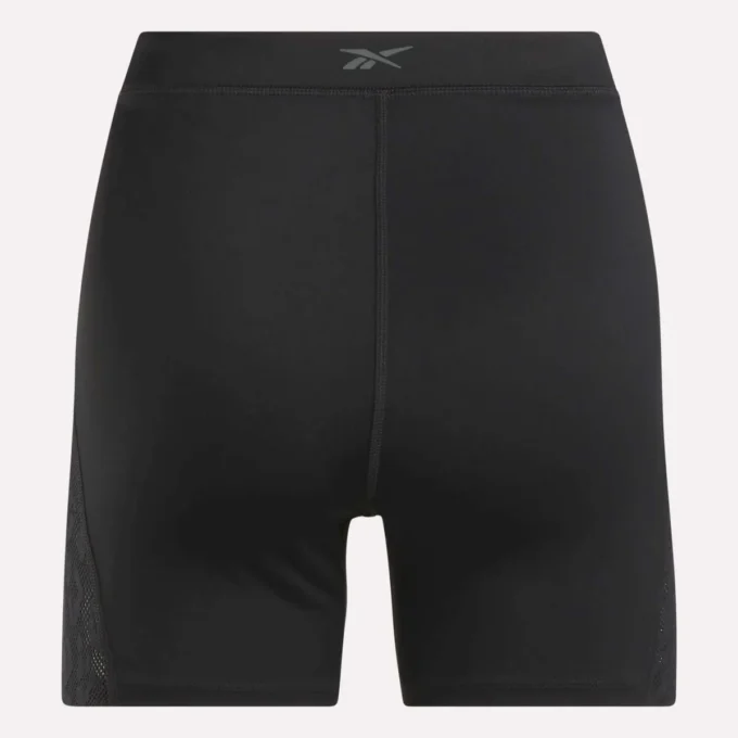 Pantalones cortos de ciclista de malla de talle alto para mujer 5″ Pantalones cortos de ciclista de malla de talle alto para mujer 5″