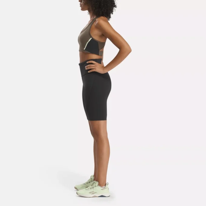 Pantalones cortos de ciclista de talle alto Lux para mujer Pantalones cortos de ciclista de talle alto Lux para mujer
