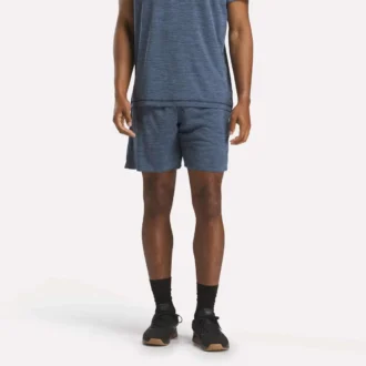 Pantalones cortos de entrenamiento de punto para hombre 7″