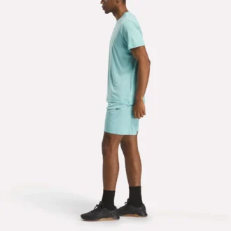 Pantalones cortos de entrenamiento de punto para hombre 7″