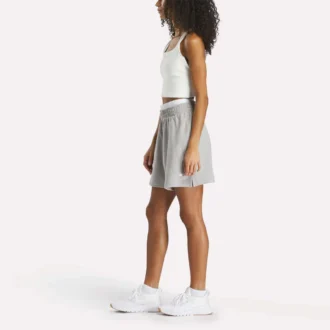 Pantalones cortos de talle alto Identity para mujer 5″