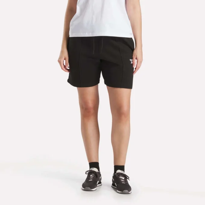 Pantalones cortos largos con pinzas para mujer Pantalones cortos largos con pinzas para mujer