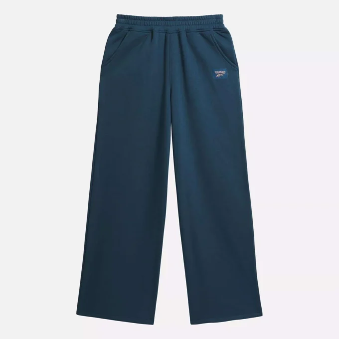 Pantalones de felpa de pierna ancha – Niños grandes