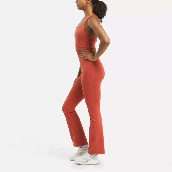 Pantalones mini acampanados de talle alto Lux para mujer Pantalones mini acampanados de talle alto Lux para mujer