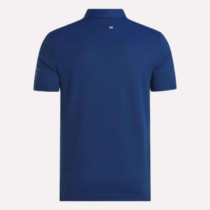 Polo con cuello adherido y bloques de color para hombre
