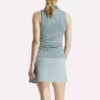 Polo de golf sin mangas Vector Jacquard para mujer Polo de golf sin mangas Vector Jacquard para mujer