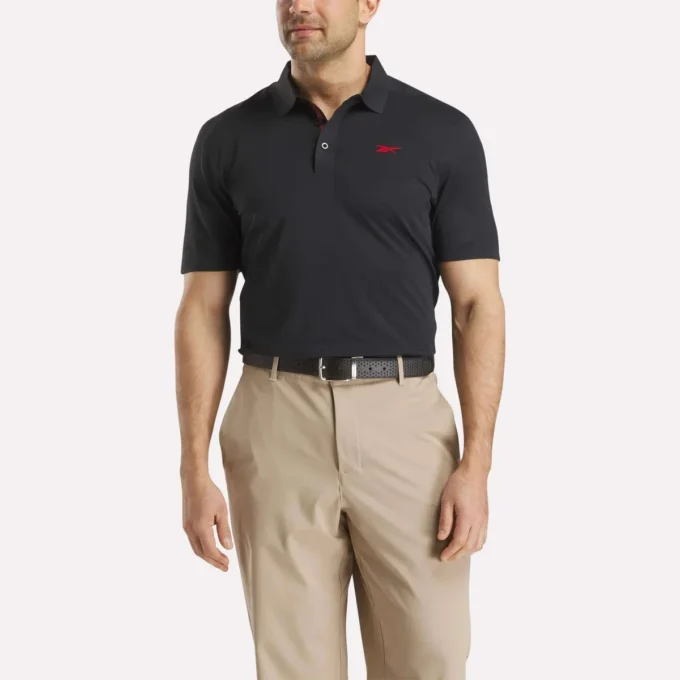 Polo de manga corta Bonded Micro Pique para hombre