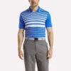 Polo de manga corta con rayas nano para hombre