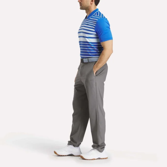 Polo de manga corta con rayas nano para hombre