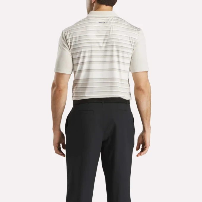 Polo de manga corta con rayas nano para hombre