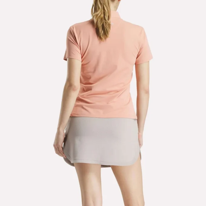 Polo de manga corta con tapeta de piqué elástico para mujer Polo de manga corta con tapeta de piqué elástico para mujer