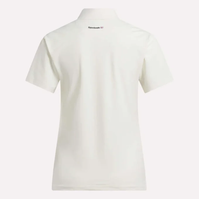 Polo de manga corta con tapeta de piqué elástico para mujer Polo de manga corta con tapeta de piqué elástico para mujer