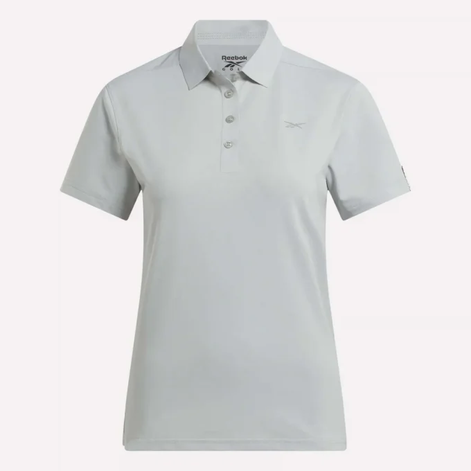 Polo de manga corta con tapeta de piqué elástico para mujer Polo de manga corta con tapeta de piqué elástico para mujer