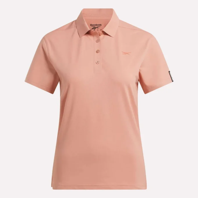 Polo de manga corta con tapeta de piqué elástico para mujer Polo de manga corta con tapeta de piqué elástico para mujer