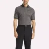 Polo de manga corta para hombre con jacquard Vector tonal y ribete acanalado Polo de manga corta para hombre con jacquard Vector tonal y ribete acanalado