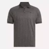 Polo de manga corta para hombre con jacquard Vector tonal y ribete acanalado Polo de manga corta para hombre con jacquard Vector tonal y ribete acanalado