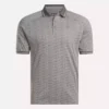 Polo de manga corta para hombre con jacquard Vector tonal y ribete acanalado Polo de manga corta para hombre con jacquard Vector tonal y ribete acanalado