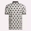 Polo de manga corta Vector Argyle Print para hombre Polo de manga corta Vector Argyle Print para hombre