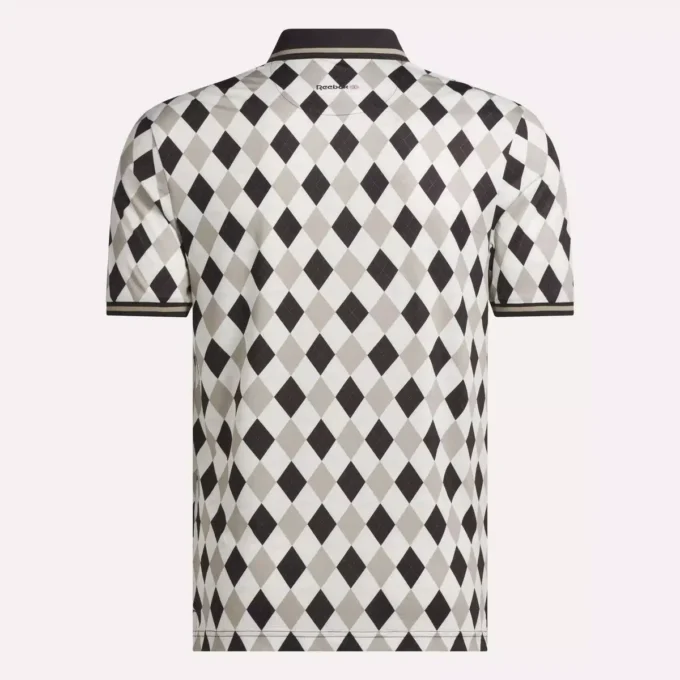 Polo de manga corta Vector Argyle Print para hombre Polo de manga corta Vector Argyle Print para hombre