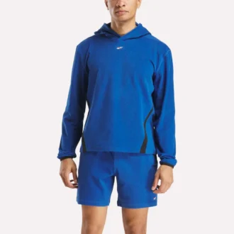 Sudadera con capucha de felpa para hombre
