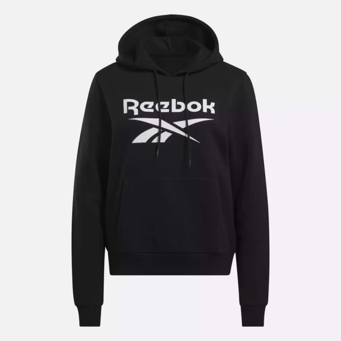 Sudadera con capucha de felpa Reebok Identity Big Logo para mujer Sudadera con capucha de felpa Reebok Identity Big Logo para mujer