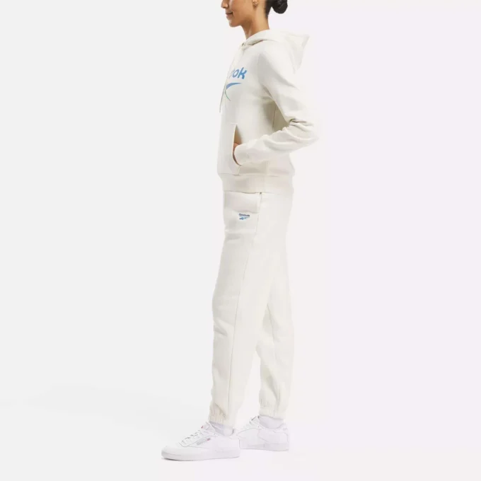 Sudadera con capucha de felpa Reebok Identity Big Logo para mujer Sudadera con capucha de felpa Reebok Identity Big Logo para mujer