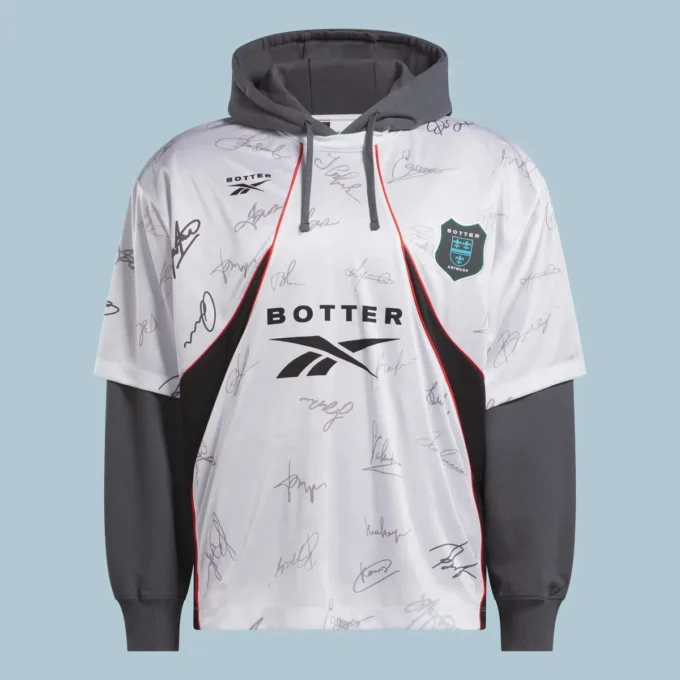 Sudadera con capucha híbrida de fútbol para hombre Reebok x Botter LTD Sudadera con capucha híbrida de fútbol para hombre Reebok x Botter LTD