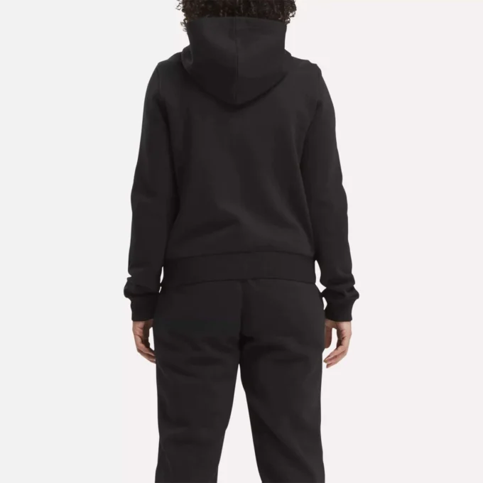 Sudadera con capucha y cremallera completa Reebok Identity Small Logo Fleece para mujer Sudadera con capucha y cremallera completa Reebok Identity Small Logo Fleece para mujer