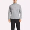 Sudadera con cremallera de un cuarto y tejido catiónico para hombre Sudadera con cremallera de un cuarto y tejido catiónico para hombre