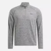 Sudadera con cremallera de un cuarto y tejido catiónico para hombre Sudadera con cremallera de un cuarto y tejido catiónico para hombre