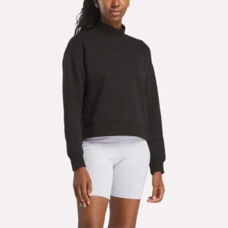 Sudadera con cuello alto Vector para mujer, talla pequeña