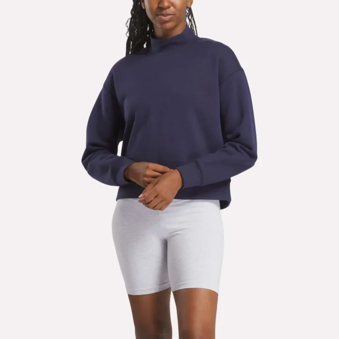 Sudadera con cuello alto Vector para mujer, talla pequeña Sudadera con cuello alto Vector para mujer, talla pequeña