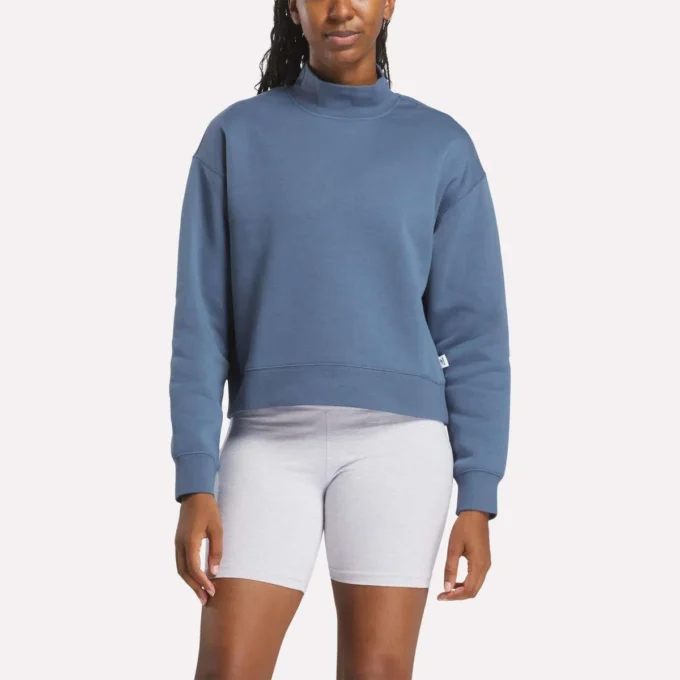 Sudadera con cuello alto Vector para mujer, talla pequeña Sudadera con cuello alto Vector para mujer, talla pequeña