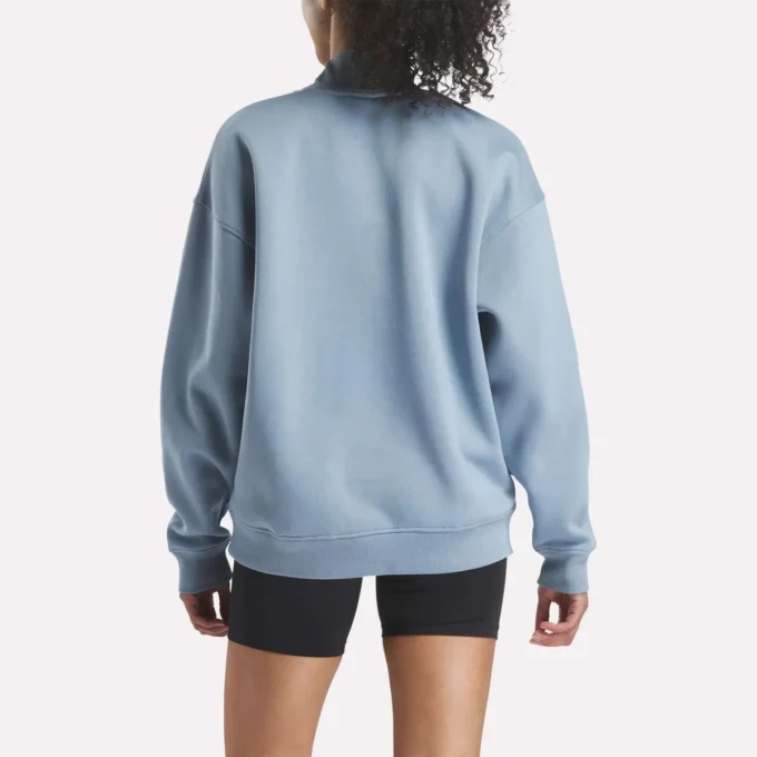 Sudadera larga con cuello alto para mujer Sudadera larga con cuello alto para mujer