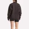 Sudadera larga con cuello alto para mujer Sudadera larga con cuello alto para mujer