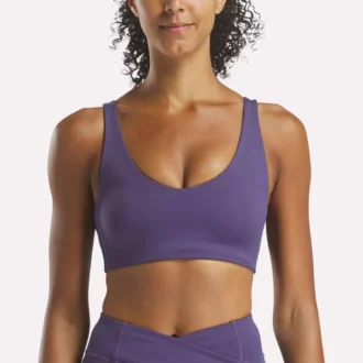 Sujetador de yoga con cuello en V para mujer
