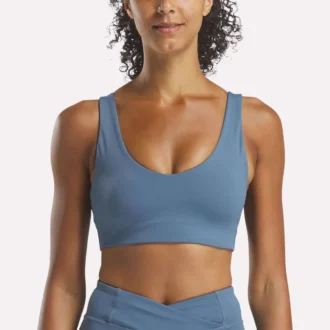 Sujetador de yoga con cuello en V para mujer