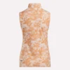 Top de golf sin mangas y cuello alto para mujer – Estampado abstracto Vector Top de golf sin mangas y cuello alto para mujer – Estampado abstracto Vector